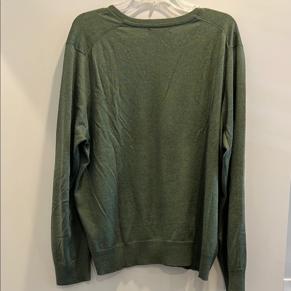 Banana Republic -men’s Green V-Neck Sweater- size large - Picture 3 of 3